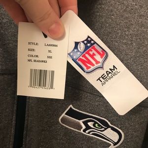 Brand new Seattle Seahawks half zip shell jacket